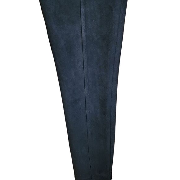 Andrew Marc Mid Rise Black Soft Suede Skinny Slim Fit Pants Women's Size Medium - Picture 6 of 12